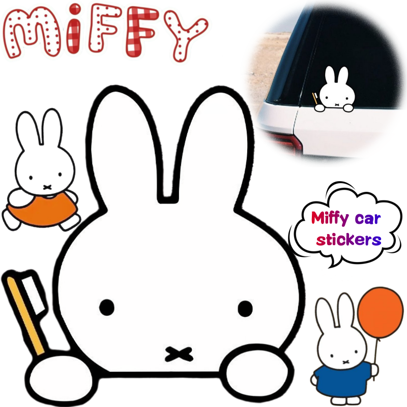 Model Kit Car - Miffy Rabbit Car Sticker Creative High-Appearance