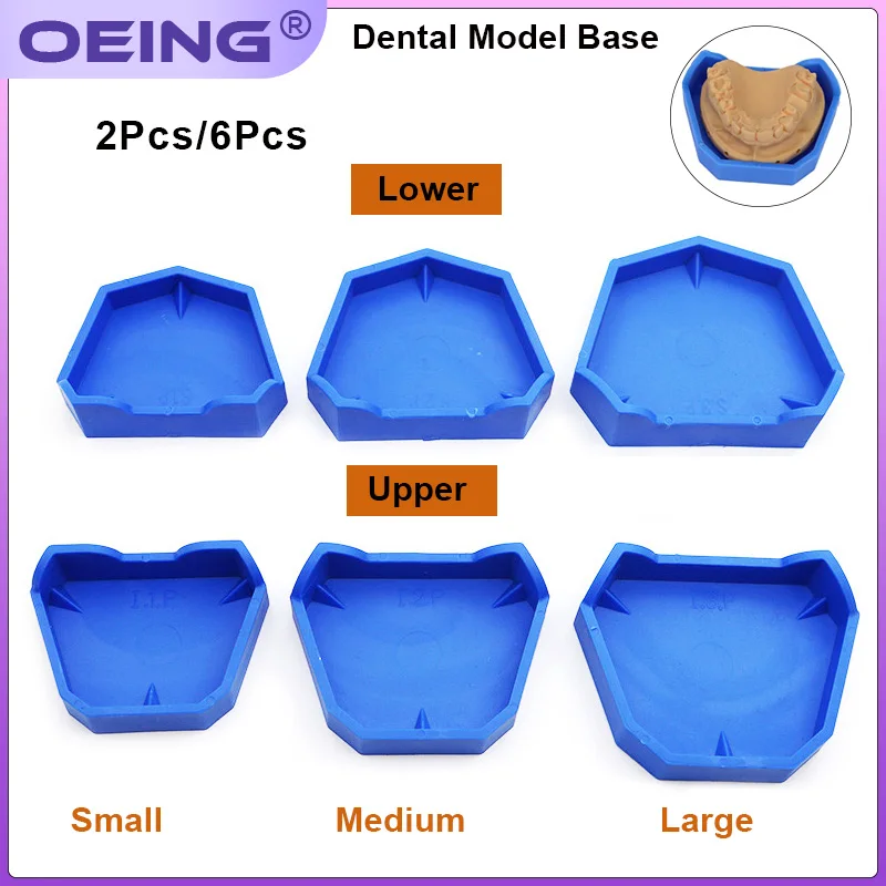 Model Kit Tools - 2/6Pcs Dental Model Base Silicon Plaster