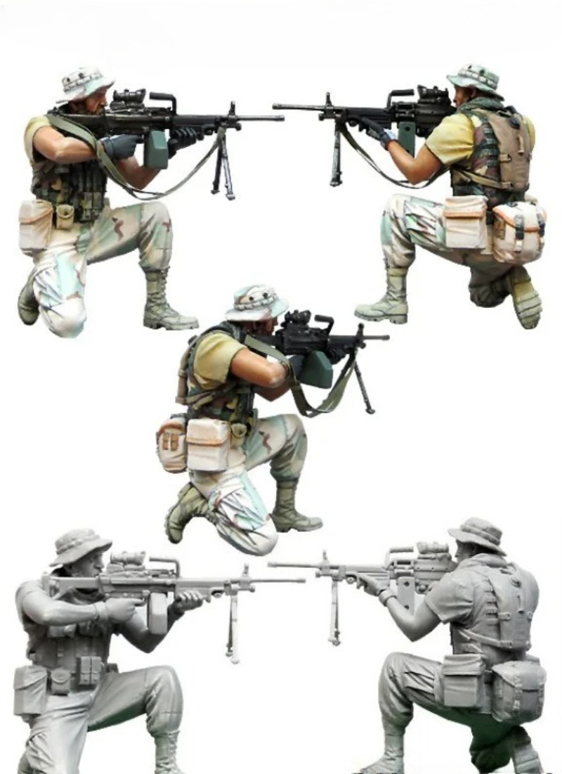 Model Kit Manual - 1/35 Scale Die-cast Resin Figure Model