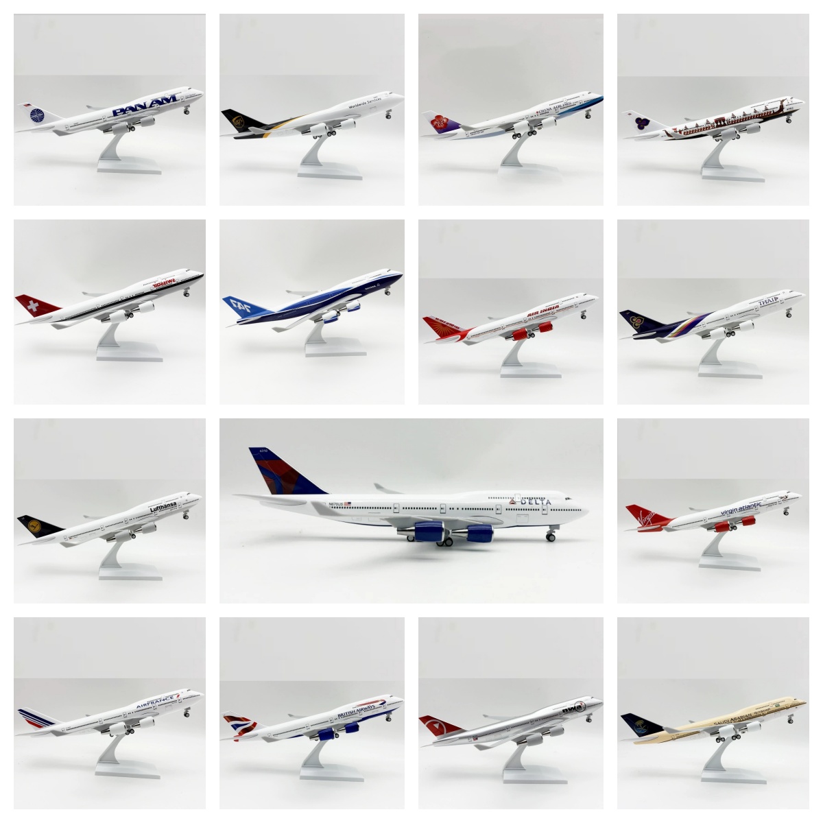 Model Kit Simulator - 30cm Scale Plane 1/250 B747 Series