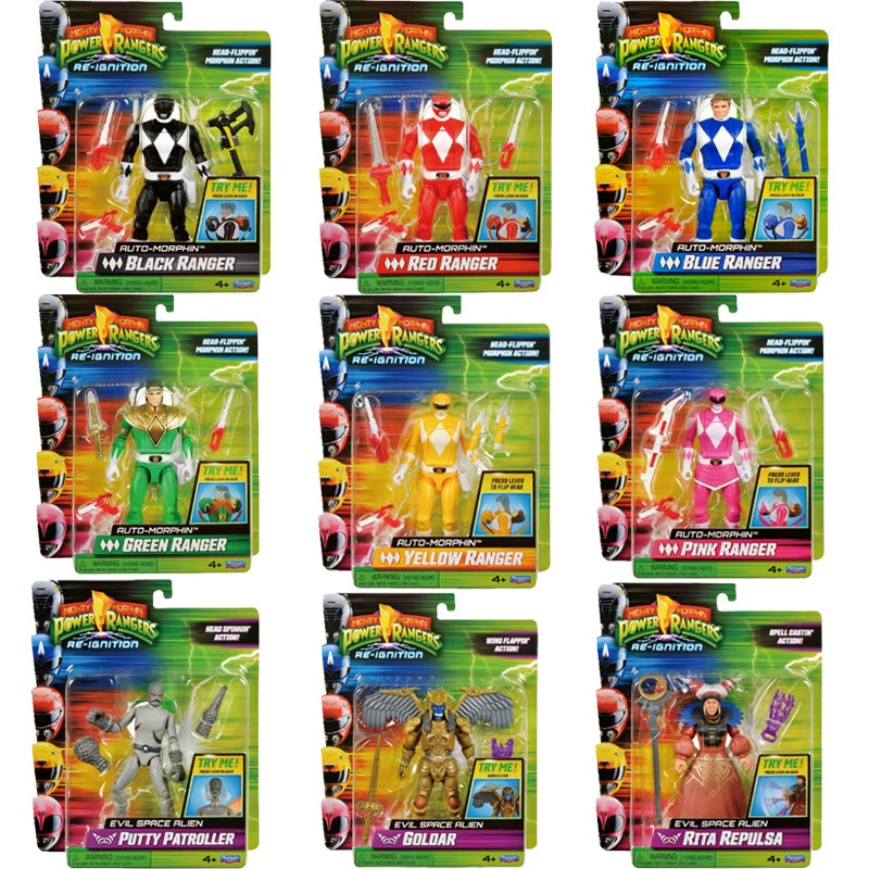 Model Kit Power Rangers - Playmates Power Rangers Action Figure Articulated