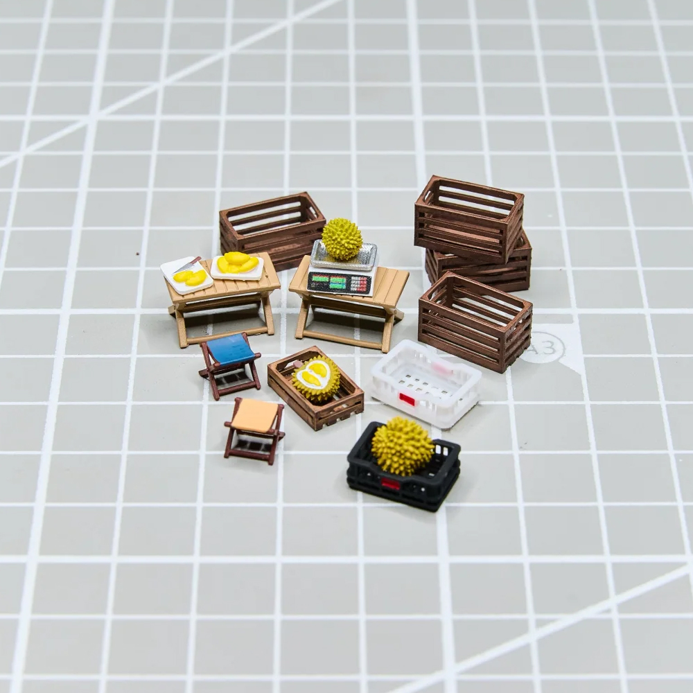 Kicarmod 1/64 Fruit Stand Mode - مراجعة Model Kit Diorama وسعره