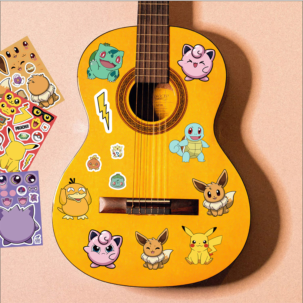 16 Sheets Pokemon Make a Face  - مراجعة Model Kit Diorama وسعره