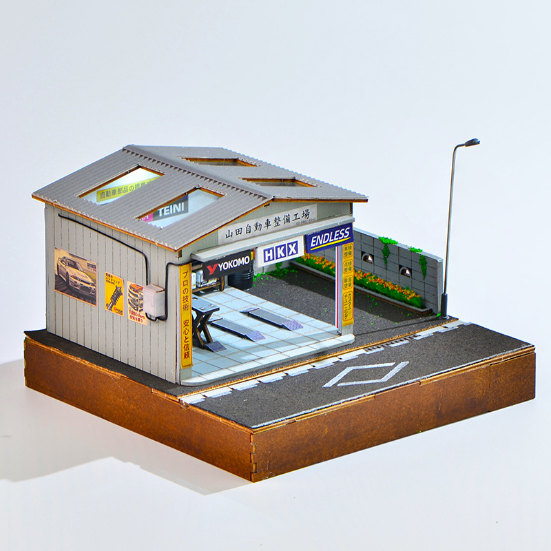1:64 Scale DIY Auto Repair Sho - مراجعة Model Kit Diorama وسعره
