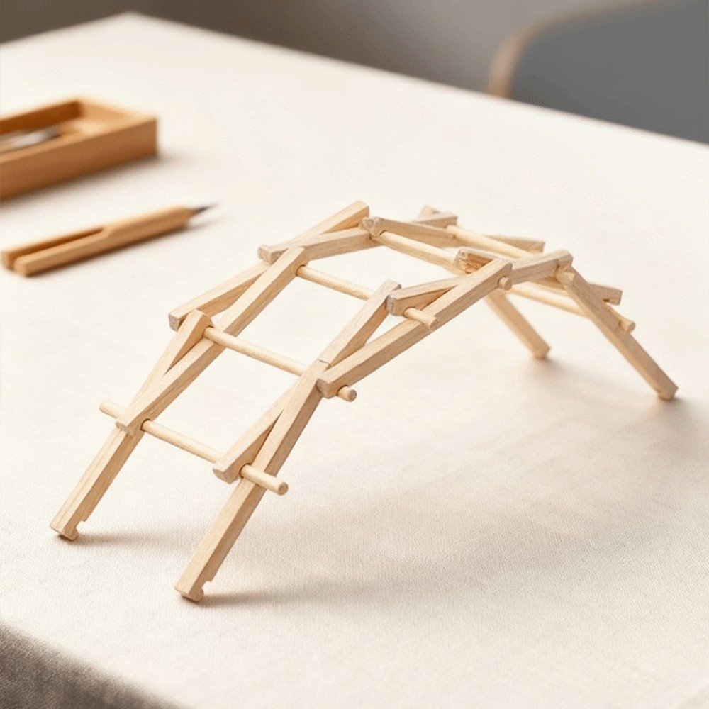 Bailey Bridge Wooden Puzzle DI - مراجعة Model Kit Manual وسعره