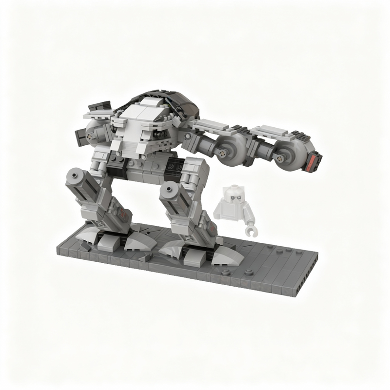 727pcs MOC Miniland Dioramas 7 - مراجعة Model Kit Robocop وسعره