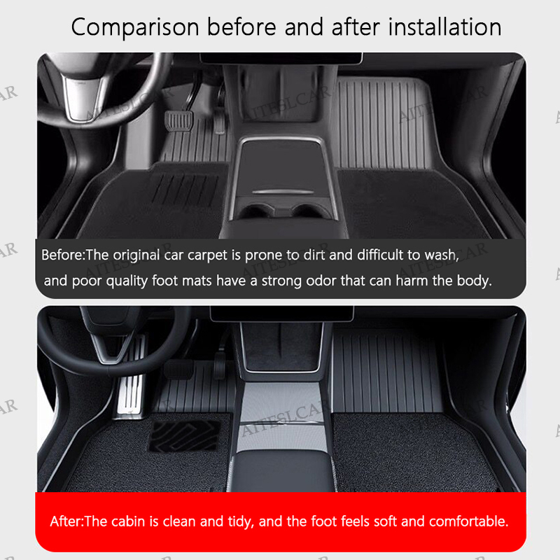 AITESLCAR For Tesla Floor Mat  - مراجعة Model Kit Car وسعره