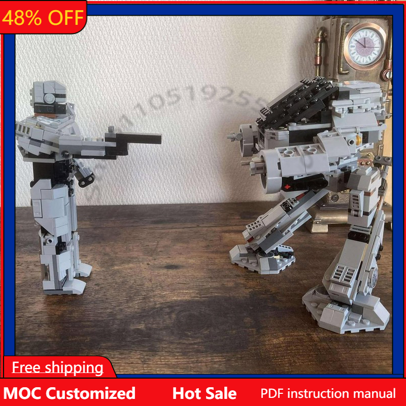 707 PCS Tech car mech robots A - مراجعة Model Kit Robocop وسعره