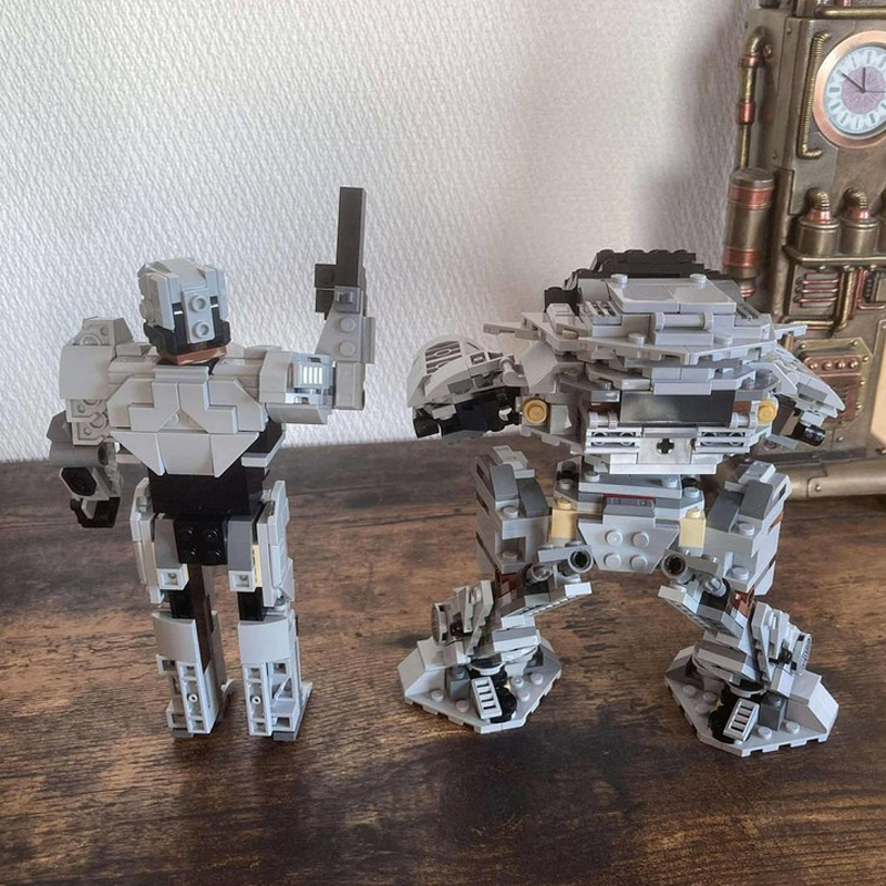 707 PCS Tech car mech robots A - مراجعة Model Kit Robocop وسعره