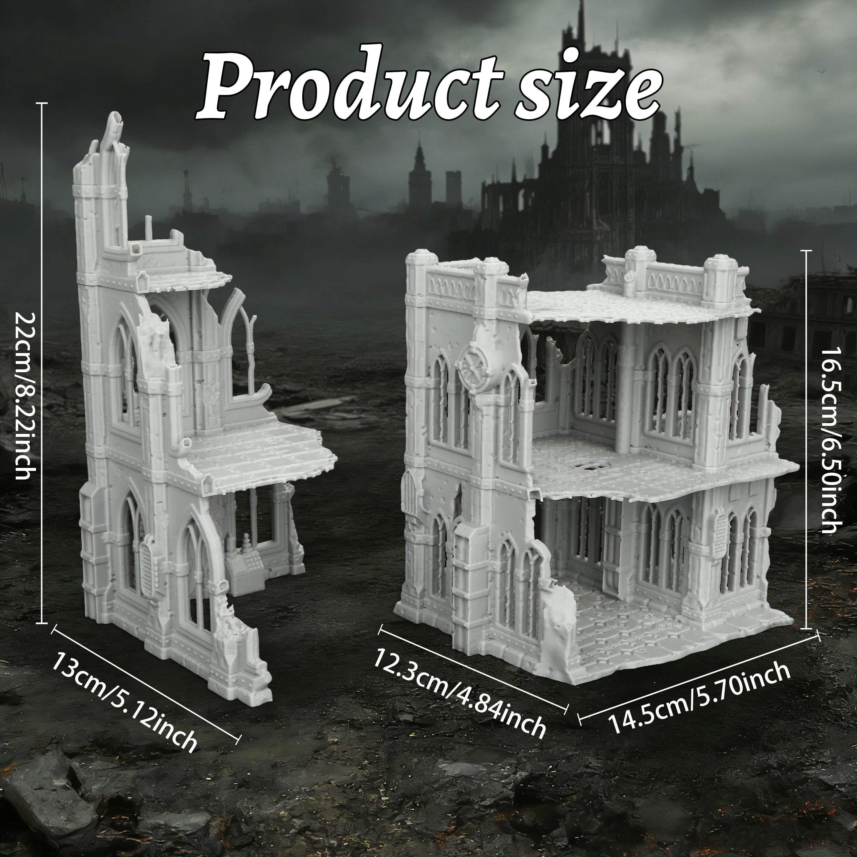 Sci-Fi Ruins Building Miniatur - مراجعة Model Kit Diorama وسعره