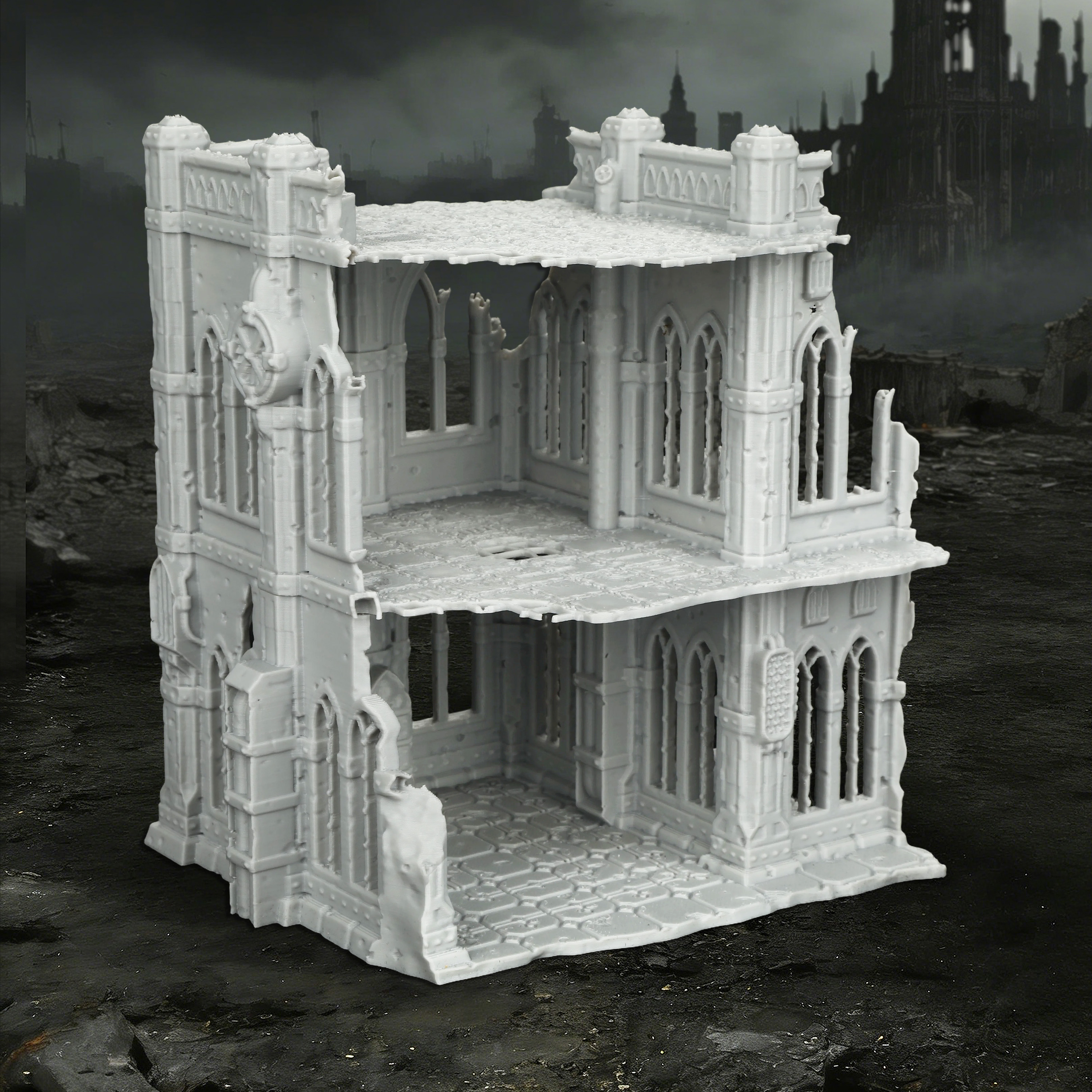 Sci-Fi Ruins Building Miniatur - مراجعة Model Kit Diorama وسعره
