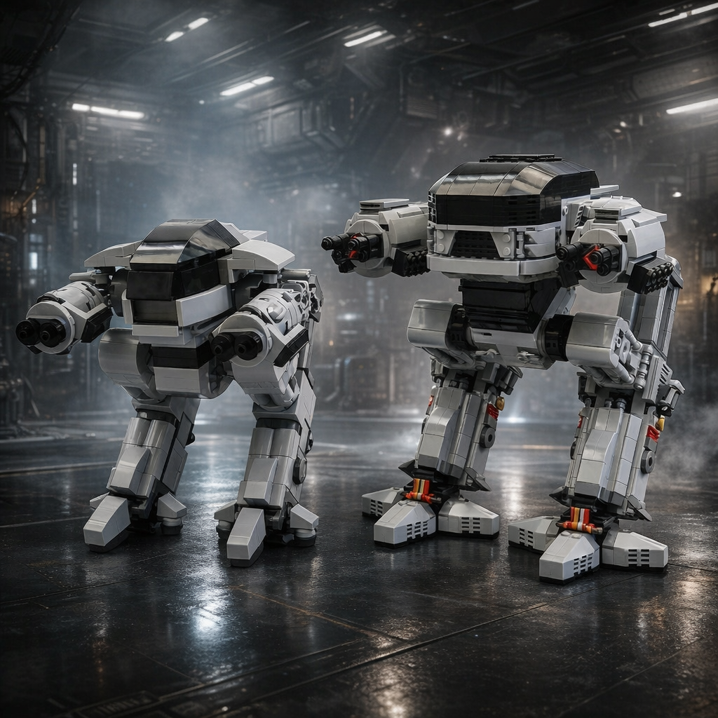 MOC Sci-Fi Mech Building Block - مراجعة Model Kit Robocop وسعره
