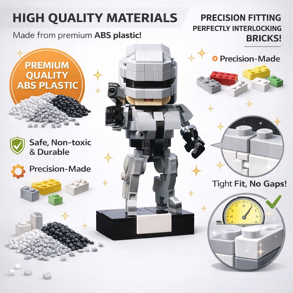 MOC Sci-Fi Police Robot Buildi - مراجعة Model Kit Robocop وسعره