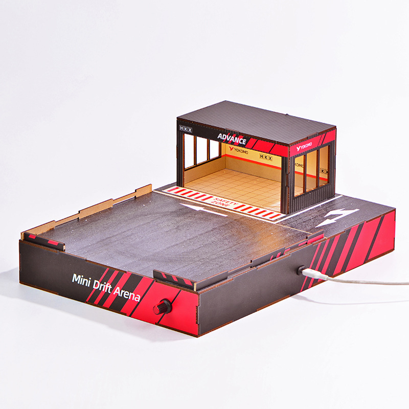 1:64 Scale DIY Drift Track Dio - مراجعة Model Kit Diorama وسعره