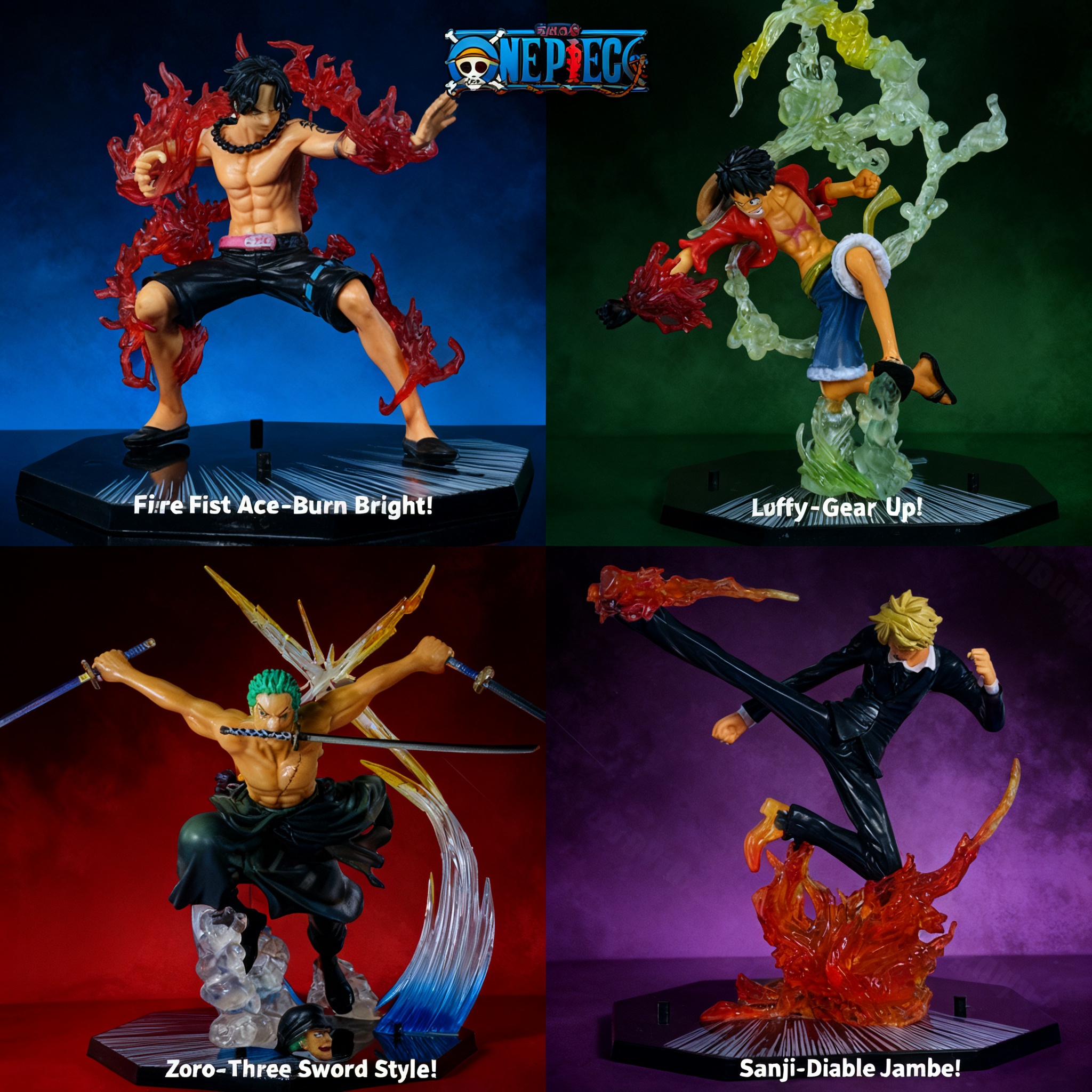 One Piece Anime Luffy Ace Sanj - مراجعة Model Kit Bandai وسعره
