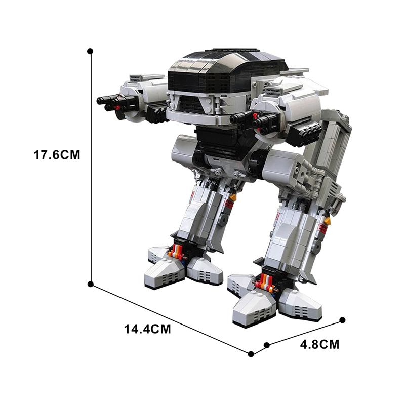 Gobricks UCS Scale ED-209 Robo - مراجعة Model Kit Robocop وسعره
