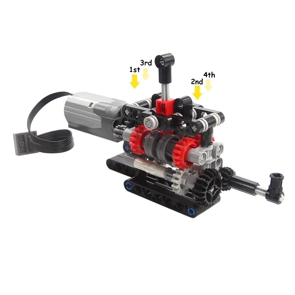 MOC High-tech 4 Speeds Gearbox - مراجعة Model Kit Manual وسعره