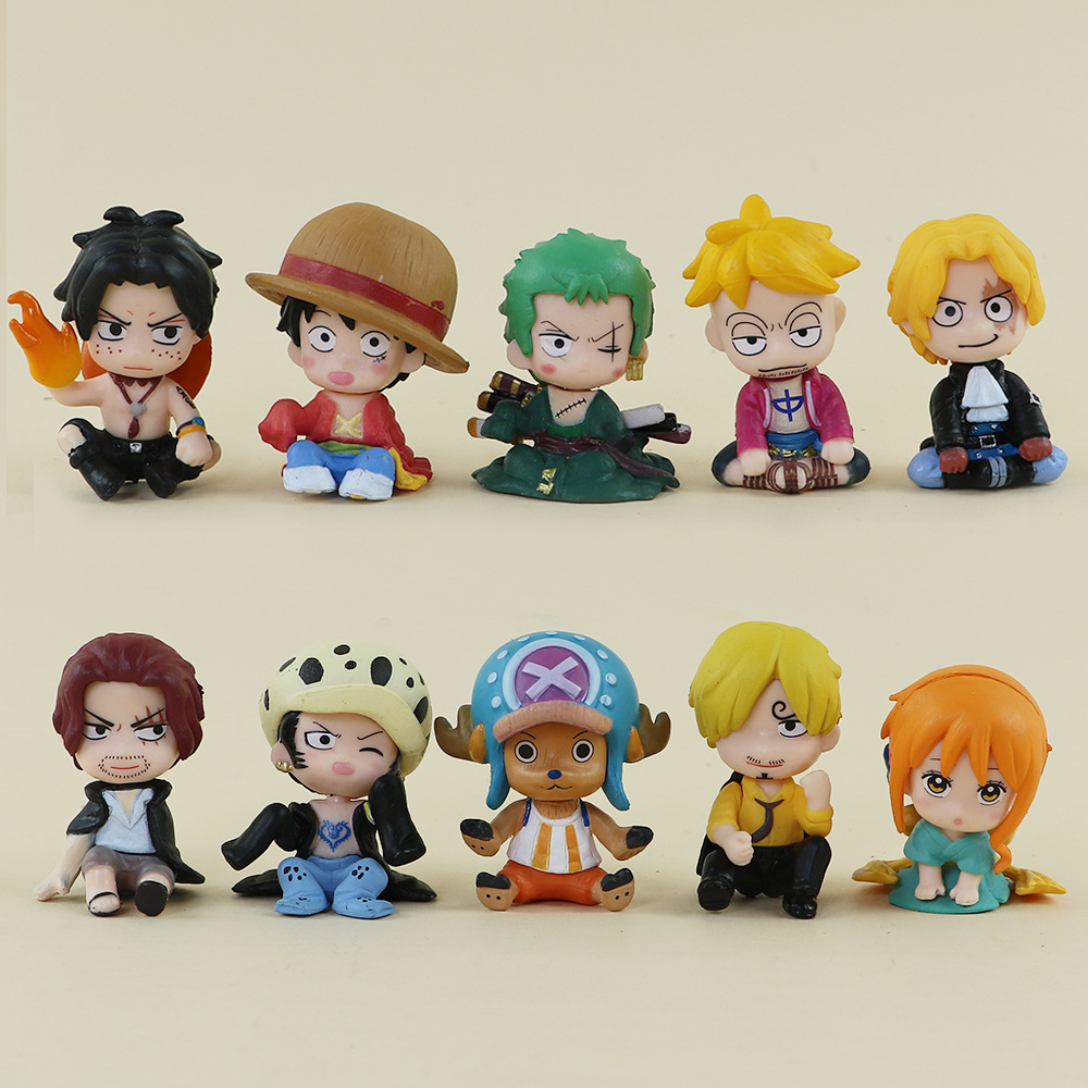 10PCS One Piece Figures Set Lu - مراجعة Model Kit Judge وسعره