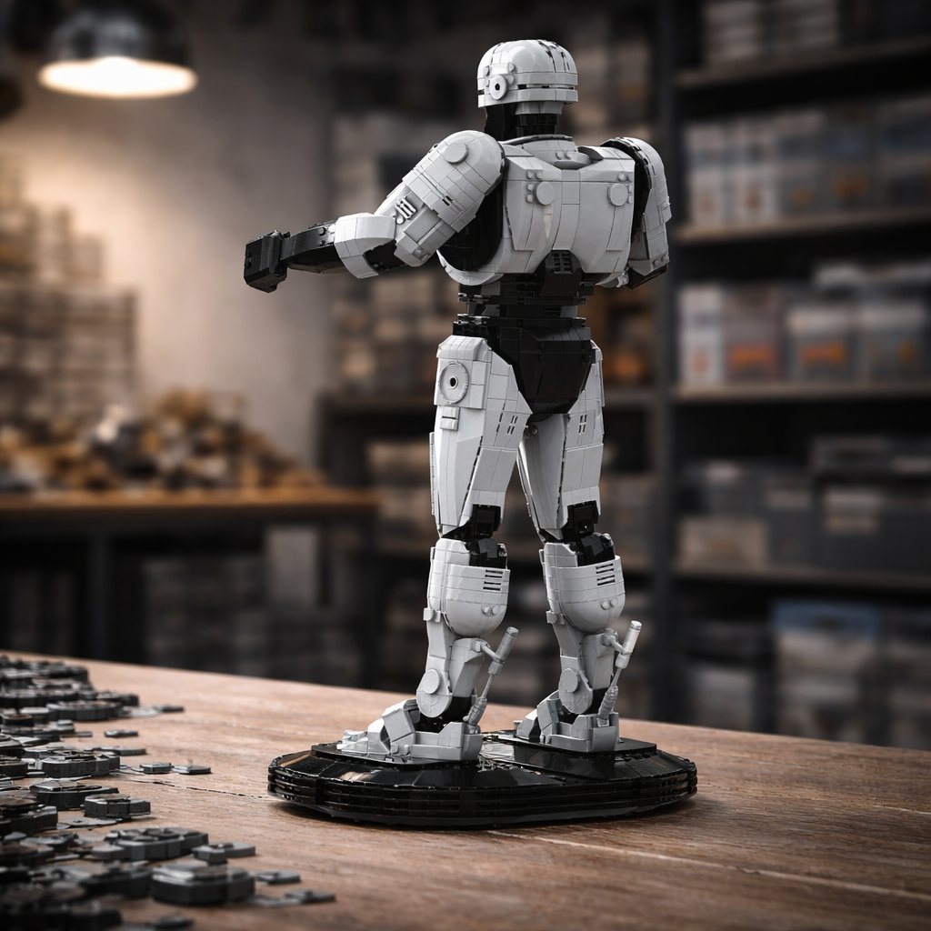 MOC Sci-Fi Robot Building Bloc - مراجعة Model Kit Robocop وسعره