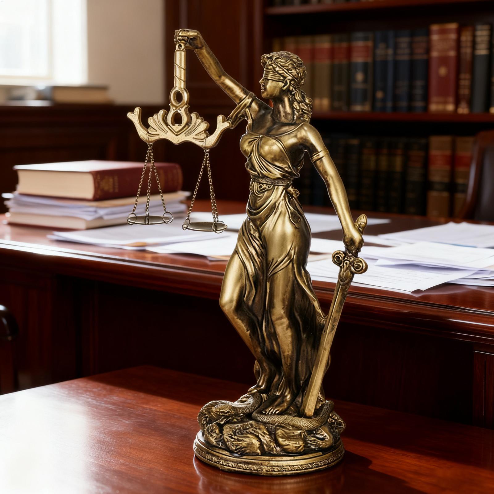 Lady Justice Statue Figurine S - مراجعة Model Kit Judge وسعره