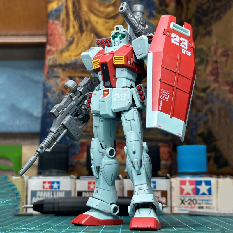 RGM-79 GM Captain Moroccan Fro - مراجعة Model Kit Gundam Hg وسعره