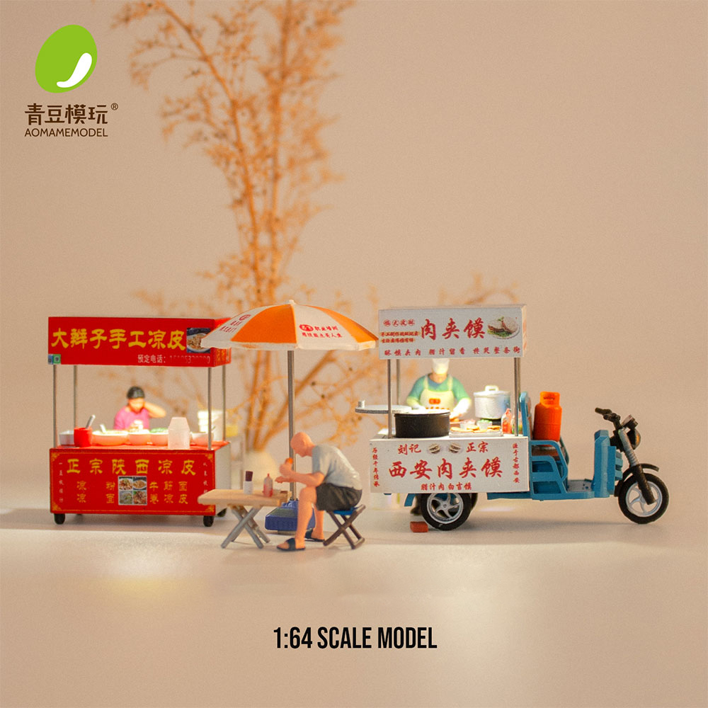 1/64 Night market s Model Kit- - مراجعة Model Kit Diorama وسعره