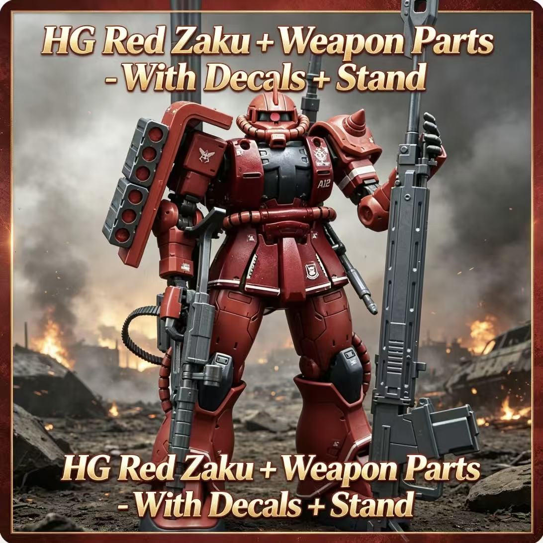 024HG Char's Custom Old Type R - مراجعة Model Kit Gundam Hg وسعره