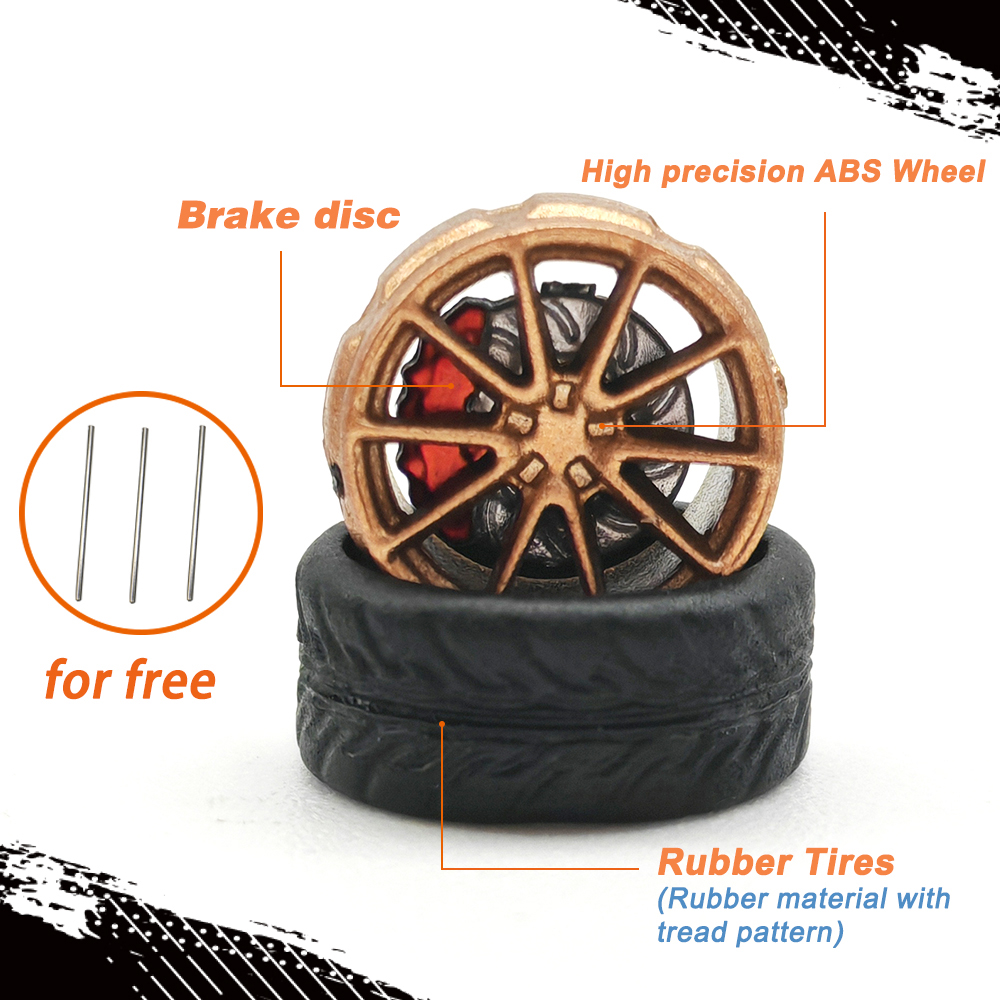 1/64 Model Car Wheels Tires 8  - مراجعة Model Kit Car وسعره