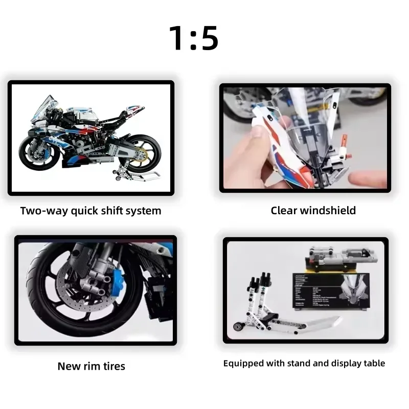 New 1920pcs Car Toy Motorcycle - مراجعة Model Kit Simulator وسعره