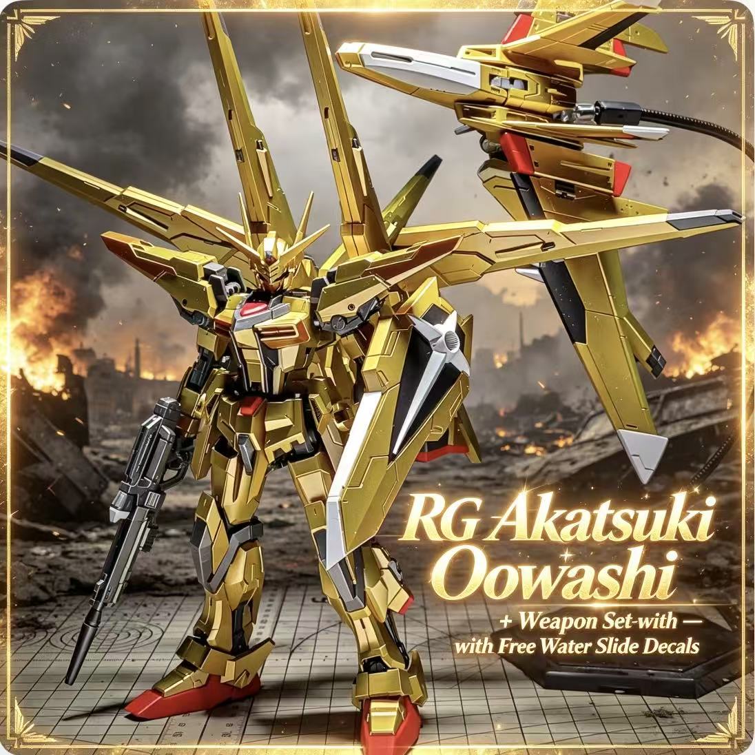 RG41 1/144 ORB-01 Akatsuki Oow - مراجعة Model Kit Gundam Hg وسعره