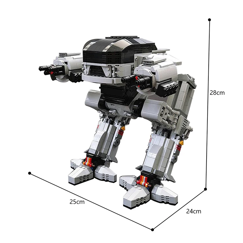 MOC Mecha Robot UCS Scale ED-2 - مراجعة Model Kit Robocop وسعره