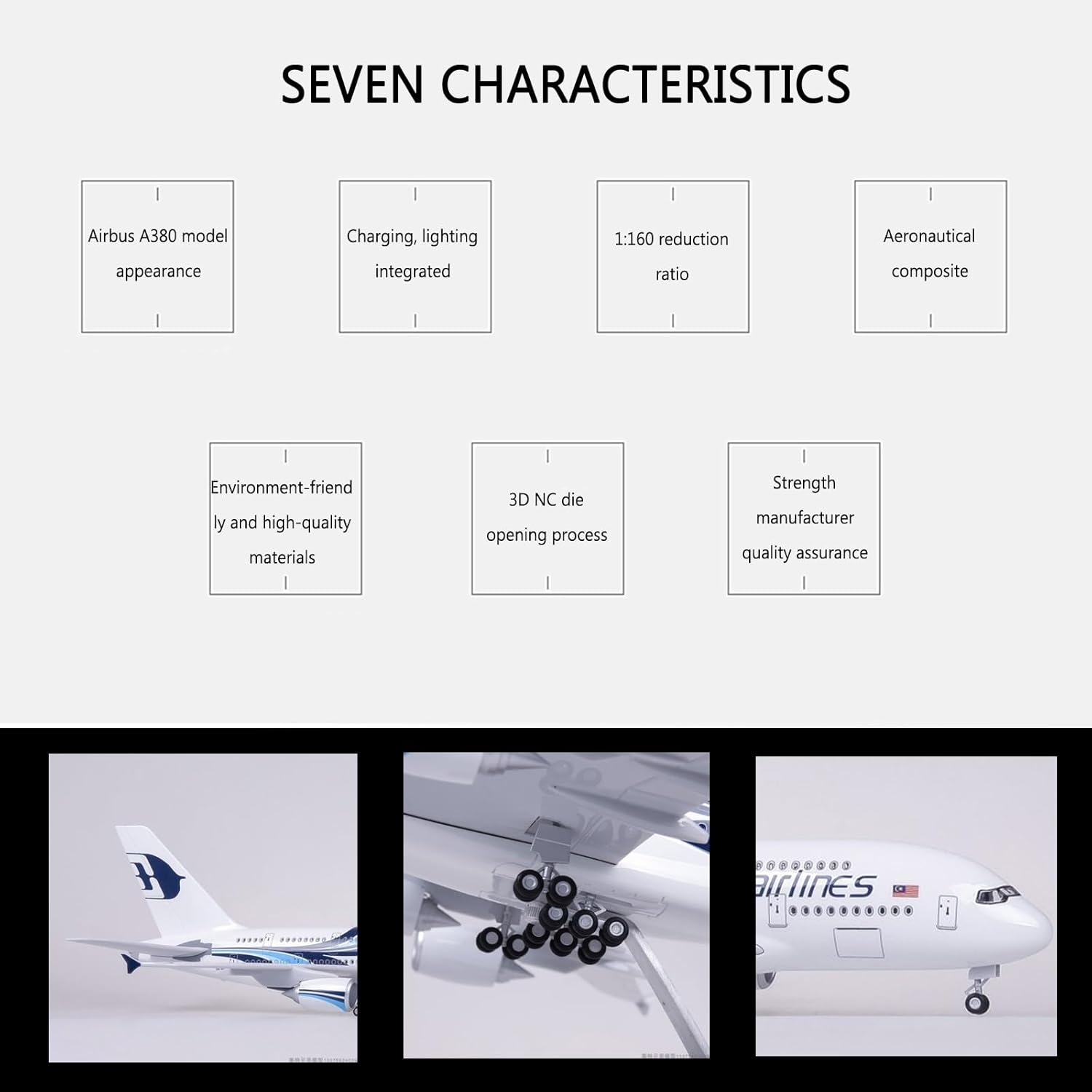 1:160 Scale Malaysia Airlines  - مراجعة Model Kit Simulator وسعره