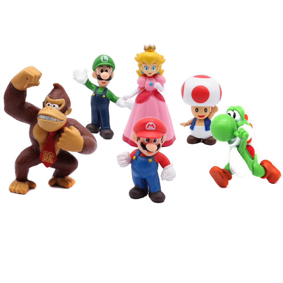 # 6pcs/set Super Mario Bros PV - مراجعة Model Kit Bandai وسعره